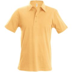 Férfi galléros póló Kariban KA227 Men S Jersey polo Shirt -L, Light Orange