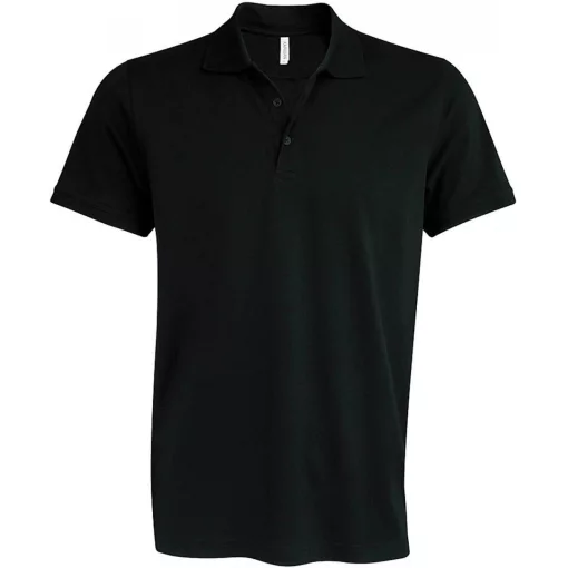 Férfi galléros póló Kariban KA239 Mike - Men S Short-Sleeved polo Shirt -2XL, Black