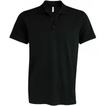 Férfi galléros póló Kariban KA239 Mike - Men S Short-Sleeved polo Shirt -S, Black