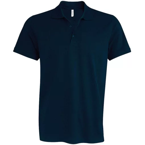 Férfi galléros póló Kariban KA239 Mike - Men S Short-Sleeved polo Shirt -M, Navy