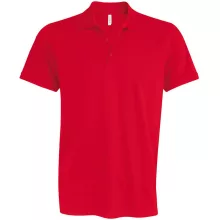 Férfi galléros póló Kariban KA239 Mike - Men S Short-Sleeved polo Shirt -3XL, Red