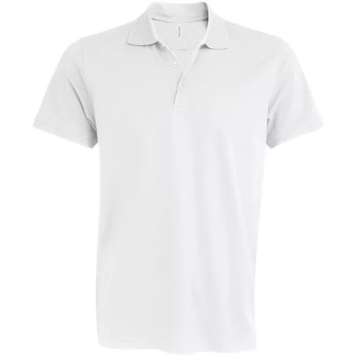 Férfi galléros póló Kariban KA239 Mike - Men S Short-Sleeved polo Shirt -2XL, White