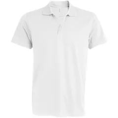 Férfi galléros póló Kariban KA239 Mike - Men S Short-Sleeved polo Shirt -3XL, White