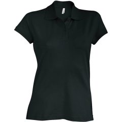 Női galléros póló Kariban KA240 Brooke - Ladies Short-Sleeved polo Shirt -2XL, Black