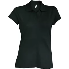 Női galléros póló Kariban KA240 Brooke - Ladies Short-Sleeved polo Shirt -L, Black