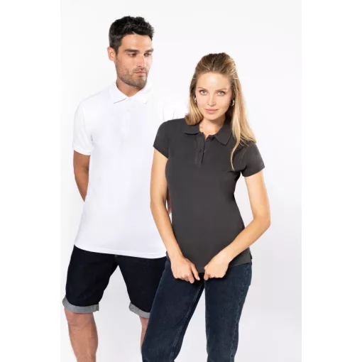 Női galléros póló Kariban KA240 Brooke - Ladies Short-Sleeved polo Shirt -L, Black