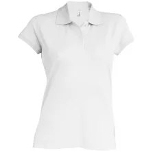 Női galléros póló Kariban KA240 Brooke - Ladies Short-Sleeved polo Shirt -2XL, White