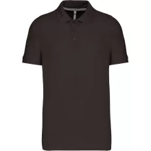 Férfi galléros póló Kariban KA241 Men S Short-Sleeved polo Shirt -S, Dark Grey