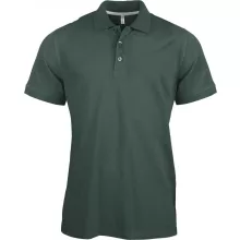 Férfi galléros póló Kariban KA241 Men S Short-Sleeved polo Shirt -3XL, Forest Green