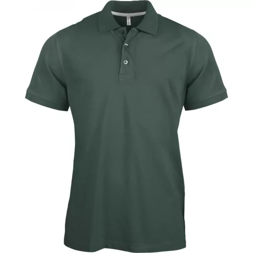 Férfi galléros póló Kariban KA241 Men S Short-Sleeved polo Shirt -M, Forest Green