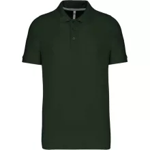 Férfi galléros póló Kariban KA241 Men S Short-Sleeved polo Shirt -M, Forest Green