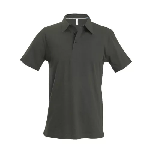Férfi galléros póló Kariban KA241 Men S Short-Sleeved polo Shirt -XL, Forest Green