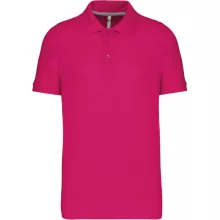 Férfi galléros póló Kariban KA241 Men S Short-Sleeved polo Shirt -2XL, Fuchsia