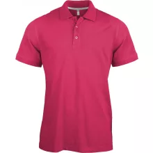 Férfi galléros póló Kariban KA241 Men S Short-Sleeved polo Shirt -4XL, Fuchsia