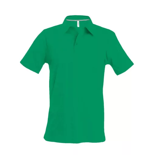 Férfi galléros póló Kariban KA241 Men S Short-Sleeved polo Shirt -M, Kelly Green