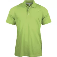Férfi galléros póló Kariban KA241 Men S Short-Sleeved polo Shirt -4XL, Lime
