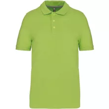 Férfi galléros póló Kariban KA241 Men S Short-Sleeved polo Shirt -4XL, Lime