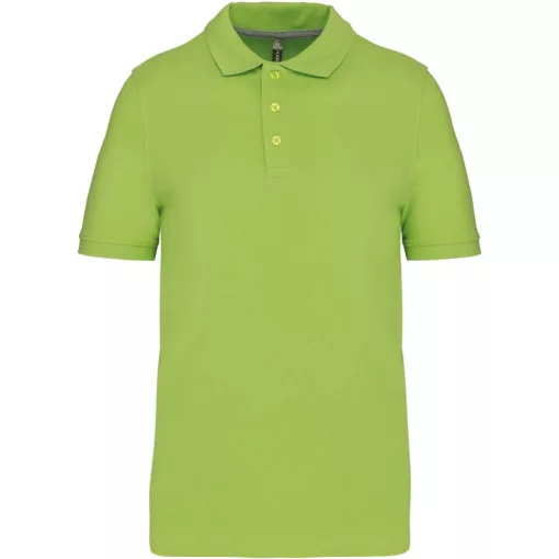 Férfi galléros póló Kariban KA241 Men S Short-Sleeved polo Shirt -L, Lime