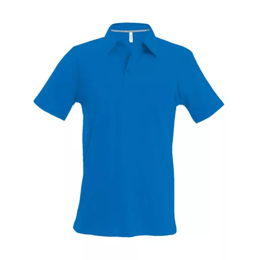 Férfi galléros póló Kariban KA241 Men S Short-Sleeved polo Shirt -3XL, Light Royal Blu