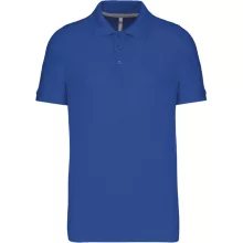 Férfi galléros póló Kariban KA241 Men S Short-Sleeved polo Shirt -4XL, Light Royal Blu