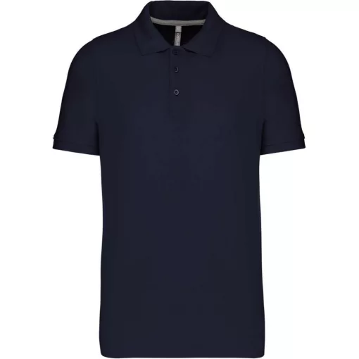 Férfi galléros póló Kariban KA241 Men S Short-Sleeved polo Shirt -M, Navy