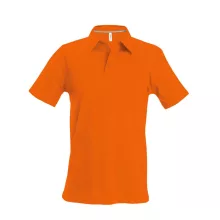 Férfi galléros póló Kariban KA241 Men S Short-Sleeved polo Shirt -XL, Orange