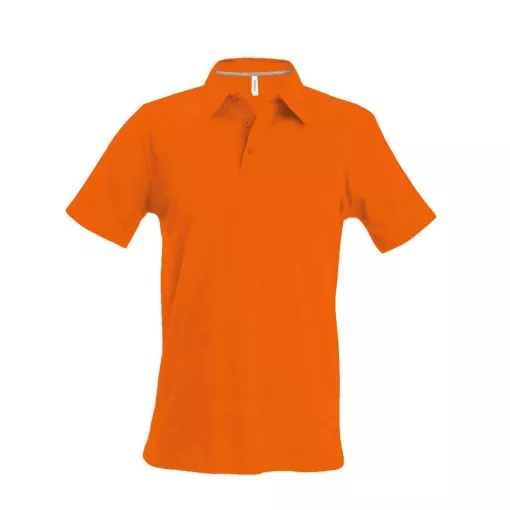 Férfi galléros póló Kariban KA241 Men S Short-Sleeved polo Shirt -XL, Orange