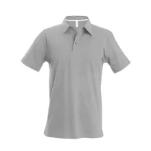 Férfi galléros póló Kariban KA241 Men S Short-Sleeved polo Shirt -3XL, Oxford Grey