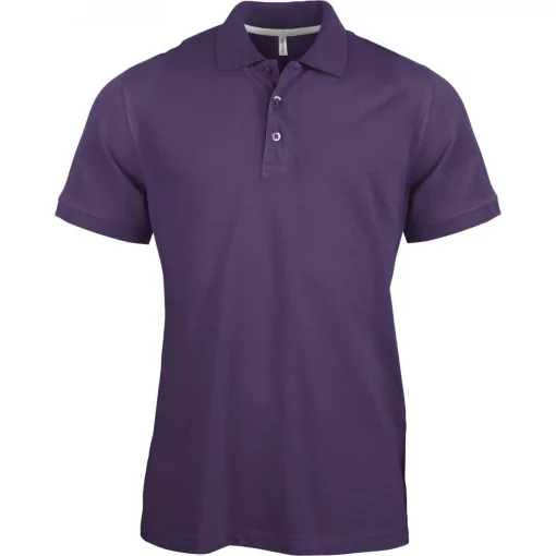 Férfi galléros póló Kariban KA241 Men S Short-Sleeved polo Shirt -3XL, Purple