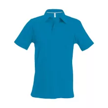 Férfi galléros póló Kariban KA241 Men S Short-Sleeved polo Shirt -3XL, Tropical Blue