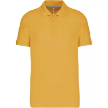 Férfi galléros póló Kariban KA241 Men S Short-Sleeved polo Shirt -3XL, Yellow