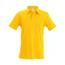 Férfi galléros póló Kariban KA241 Men S Short-Sleeved polo Shirt -XL, Yellow