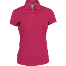 Női galléros póló Kariban KA242 Ladies Short-Sleeved polo Shirt -3XL, Fuchsia