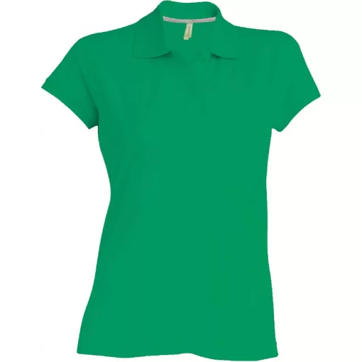 Női galléros póló Kariban KA242 Ladies Short-Sleeved polo Shirt -2XL, Kelly Green