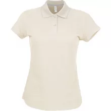 Női galléros póló Kariban KA242 Ladies Short-Sleeved polo Shirt -2XL, Light Sand