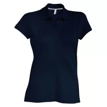 Női galléros póló Kariban KA242 Ladies Short-Sleeved polo Shirt -L, Navy