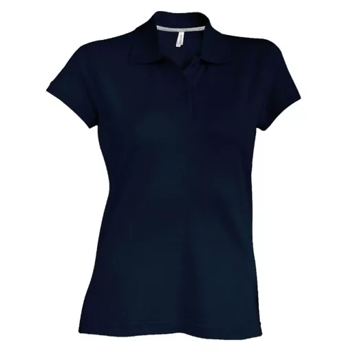 Női galléros póló Kariban KA242 Ladies Short-Sleeved polo Shirt -M, Navy