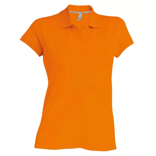 Női galléros póló Kariban KA242 Ladies Short-Sleeved polo Shirt -2XL, Orange