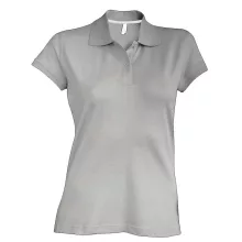 Női galléros póló Kariban KA242 Ladies Short-Sleeved polo Shirt -2XL, Oxford Grey