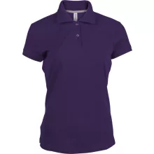 Női galléros póló Kariban KA242 Ladies Short-Sleeved polo Shirt -2XL, Purple
