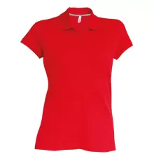 Női galléros póló Kariban KA242 Ladies Short-Sleeved polo Shirt -XL, Red