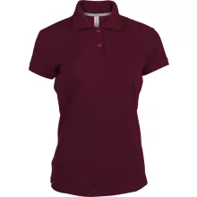 Női galléros póló Kariban KA242 Ladies Short-Sleeved polo Shirt -XL, Wine