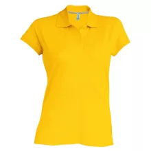 Női galléros póló Kariban KA242 Ladies Short-Sleeved polo Shirt -XL, Yellow