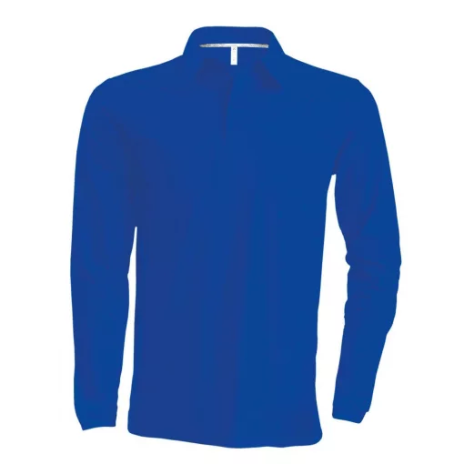 Férfi galléros póló Kariban KA243 Men S Long-Sleeved polo Shirt -XL, Light Royal Blue
