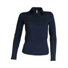 Női galléros póló Kariban KA244 Ladies Long-Sleeved polo Shirt -XL, Dark Grey