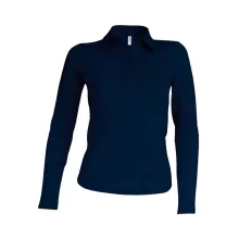 Női galléros póló Kariban KA244 Ladies Long-Sleeved polo Shirt -S, Navy