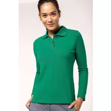 Női galléros póló Kariban KA244 Ladies Long-Sleeved polo Shirt -2XL, Orange