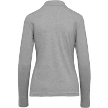 Női galléros póló Kariban KA244 Ladies Long-Sleeved polo Shirt -XL, Oxford Grey