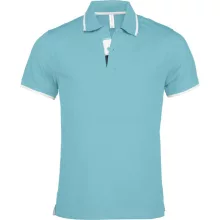 Férfi galléros póló Kariban KA245 Men S Short-Sleeved polo Shirt -XL, Light Turquoise/