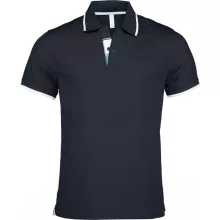 Férfi galléros póló Kariban KA245 Men S Short-Sleeved polo Shirt -3XL, Navy/White/Ligh